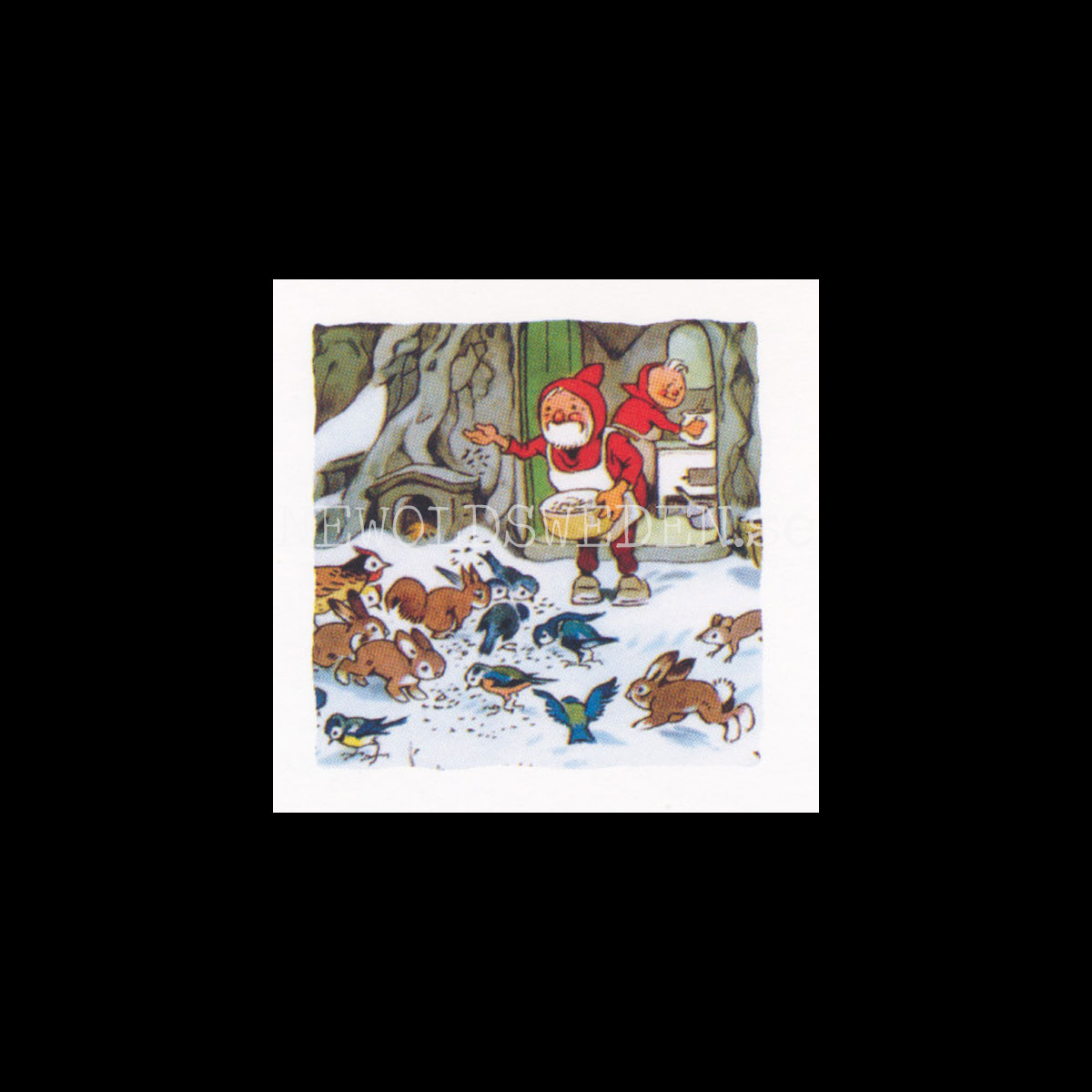 Adventskalenderkort Vintage - Fritz Baumgarten - Dubbel-kort med kuvert - 991 - 2