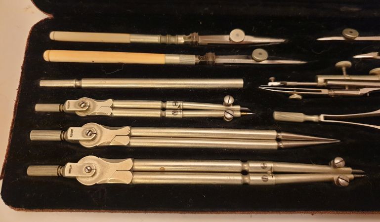 C. Riefler, Nesselwang and Munich drawing tools in a case - 3