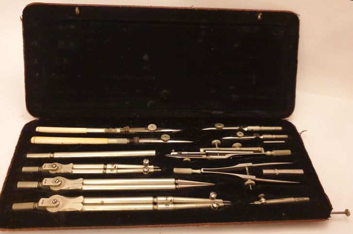 C. Riefler, Nesselwang and Munich drawing tools in a case - 2