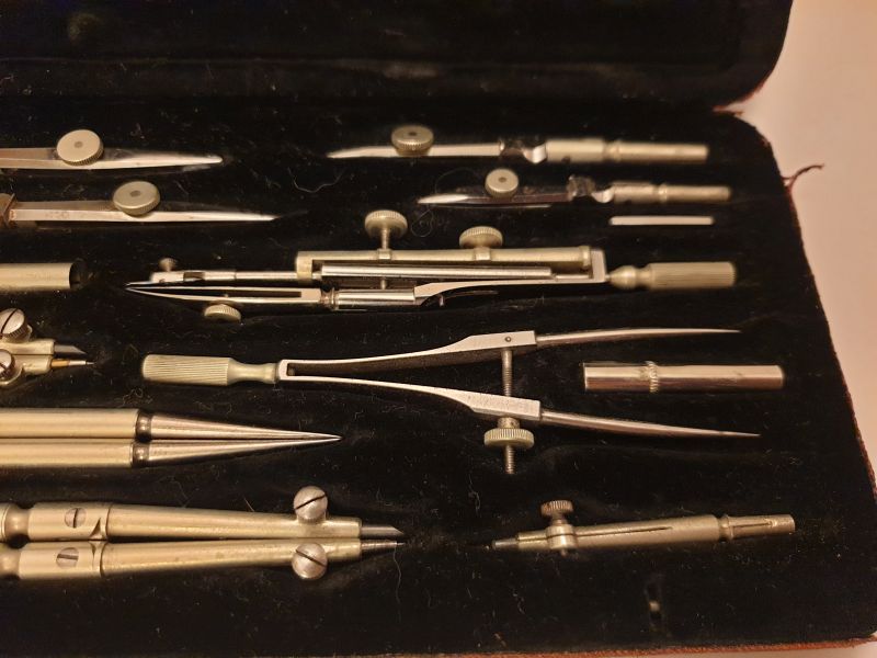 C. Riefler, Nesselwang and Munich drawing tools in a case - 4