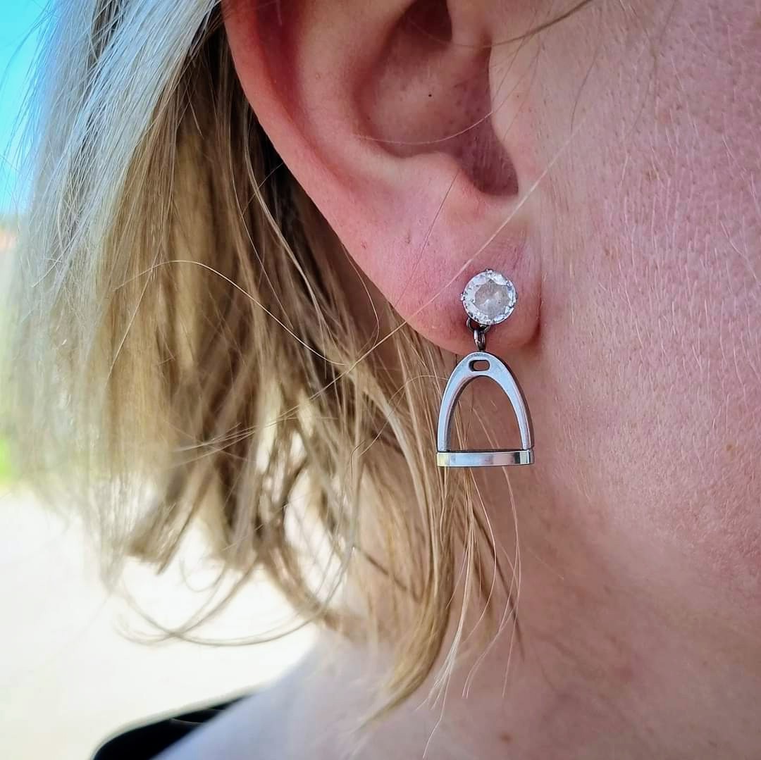 Stirrup Earrings Silver - 5