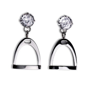 Stirrup Earrings Silver
