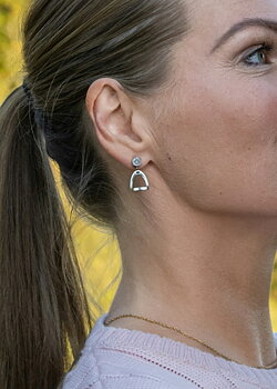 Stirrup Earrings Silver
