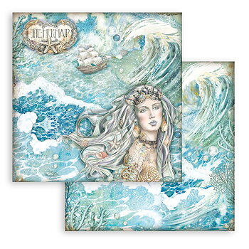 Stamperia - Songs of the Sea - 10 olika dubbelsidiga ark 12x12"
