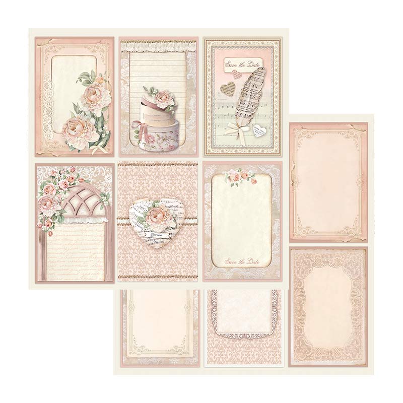 Stamperia - Ceremony - 10 olika dubbelsidiga ark 12x12" - 7