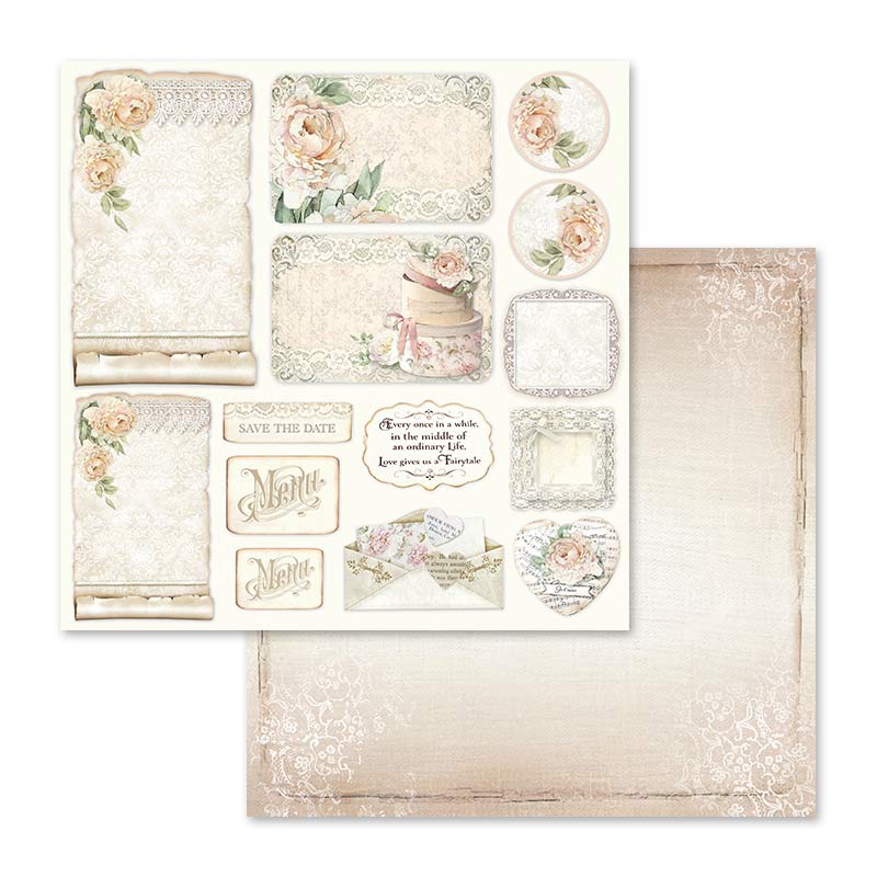 Stamperia - Ceremony - 10 olika dubbelsidiga ark 12x12" - 9