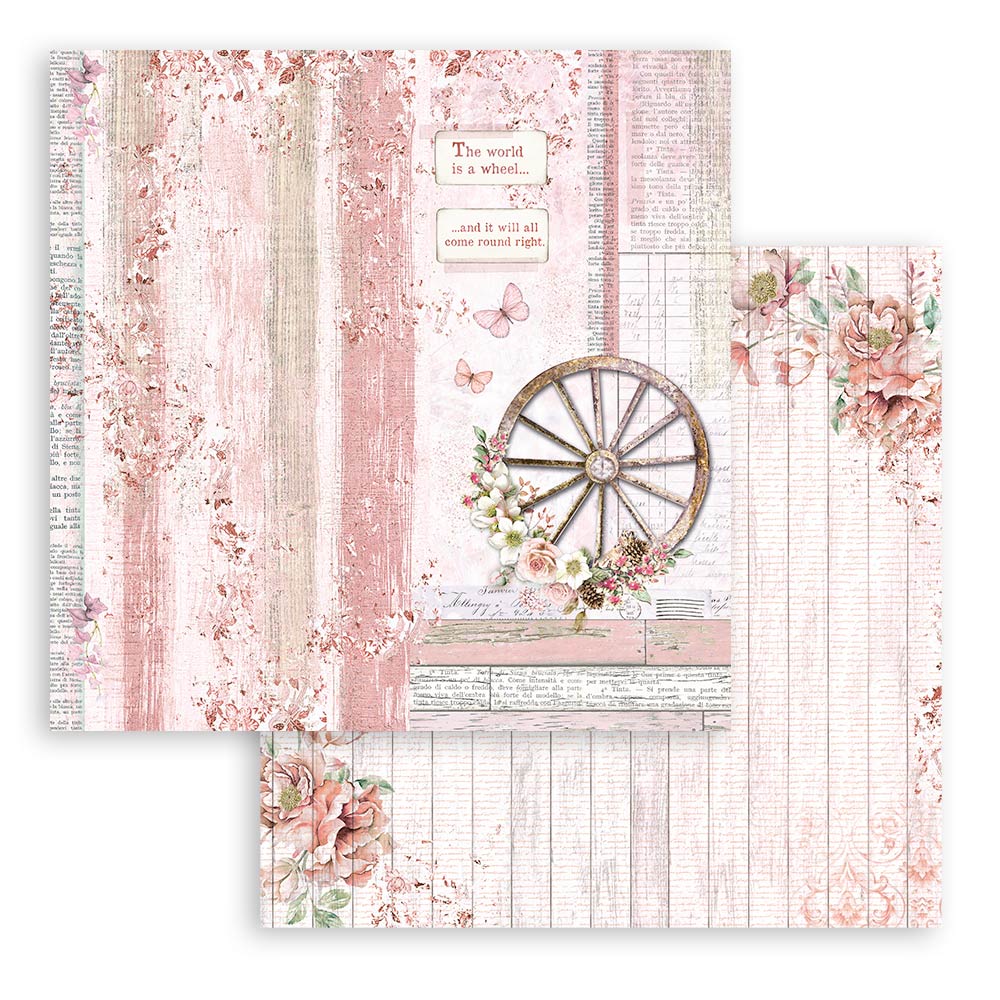 Stamperia - Roseland - 10 olika dubbelsidiga ark 12x12" - 3