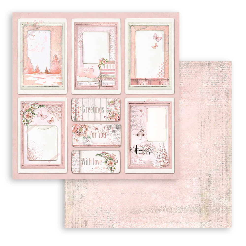 Stamperia - Roseland - 10 olika dubbelsidiga ark 12x12" - 8