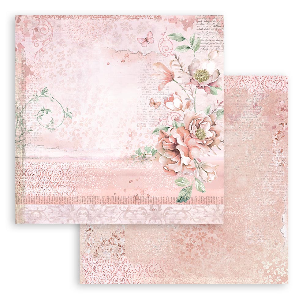 Stamperia - Roseland - 10 olika dubbelsidiga ark 12x12" - 9