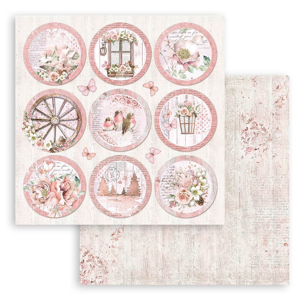 Stamperia - Roseland - 10 olika dubbelsidiga ark 12x12" - 4