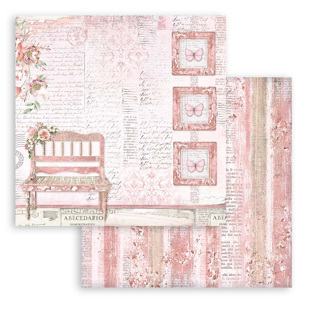 Stamperia - Roseland - 10 olika dubbelsidiga ark 12x12" - 6