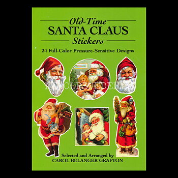 Old-Time SANTA CLAUS Vintage Stickers 24 stycken - 955