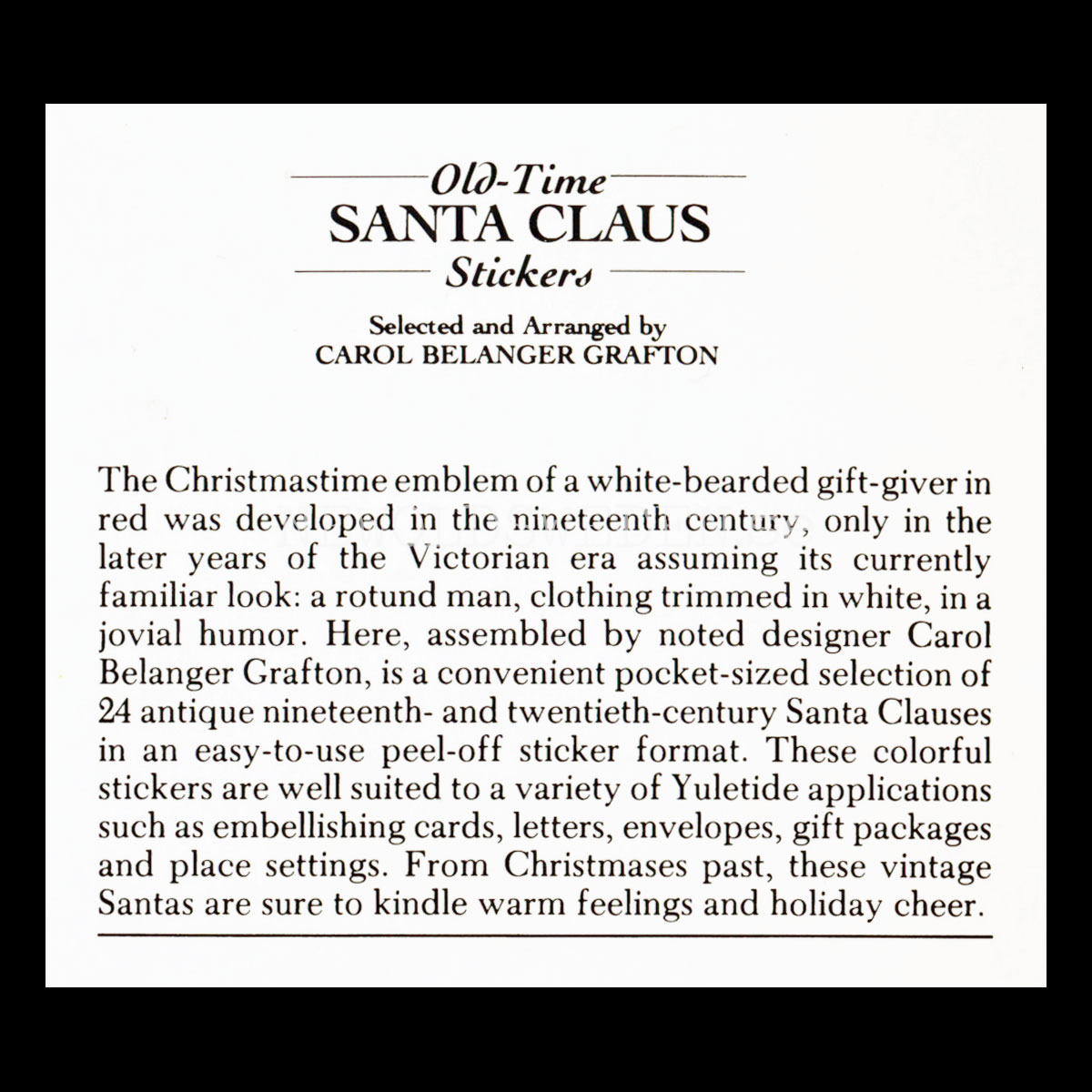 Old-Time SANTA CLAUS Vintage Stickers 24 stycken - 955 - 6