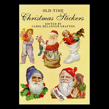 Old-Time CHRISTMAS Vintage Stickers 17 pieces - 955