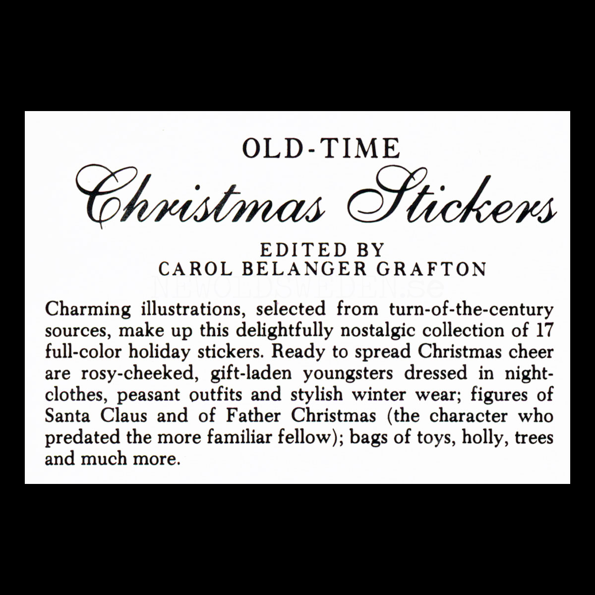 Old-Time CHRISTMAS Vintage Stickers 17 pieces - 955 - 7