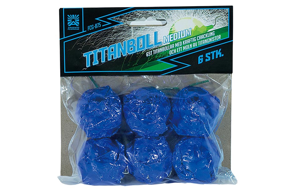 Titanboll Medium 6-pack