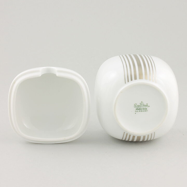 Timo Sarpaneva (Suomi 1974) Modern Sugar Bowl with Silver Stripes 9 cm