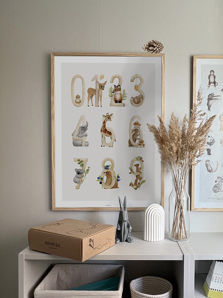 The animal number board
