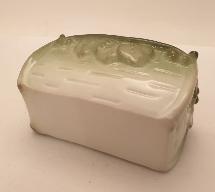 Rectangular vase small in porcelain antique - 3
