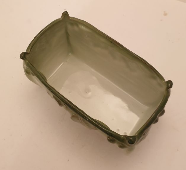Rectangular vase small in porcelain antique - 2