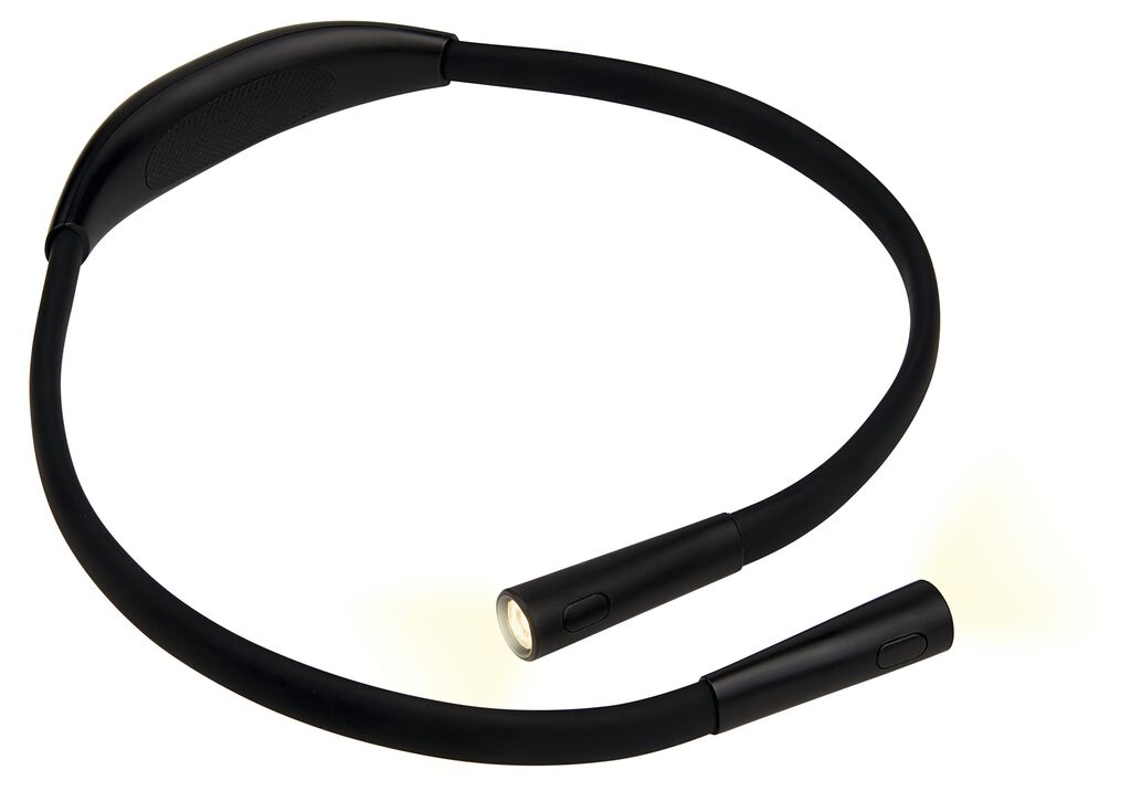 Libri_x : Hands-free Uppladdningsbar LED-läslampa Svart - Supersmart när du vill ha båda händerna fria! - 2