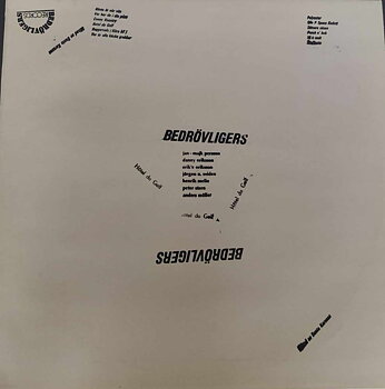Bedrövligers – Hotel Du Golf - LP (Secondhand)