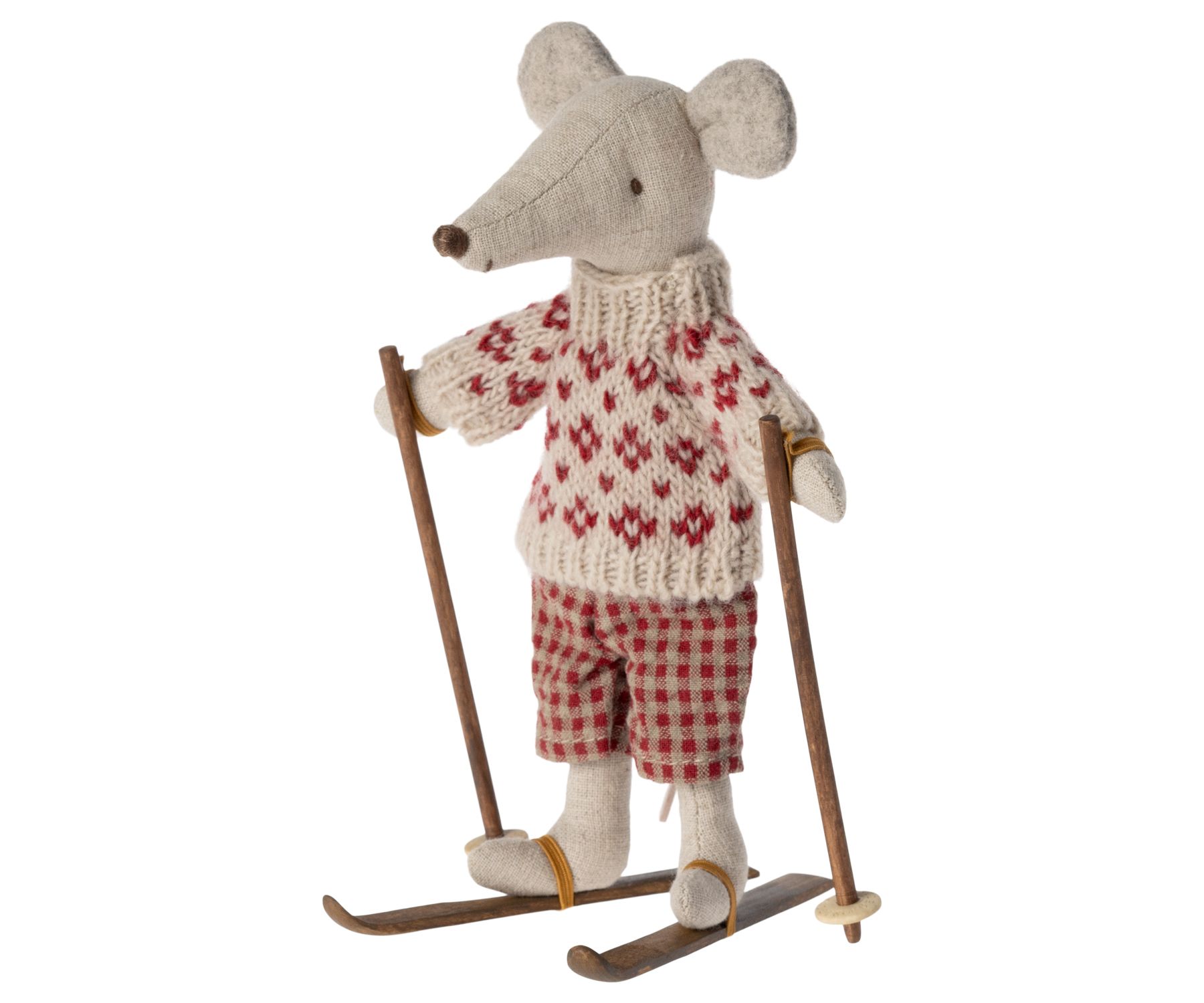 MAILEG MAMMA MOUSE ON SKI 