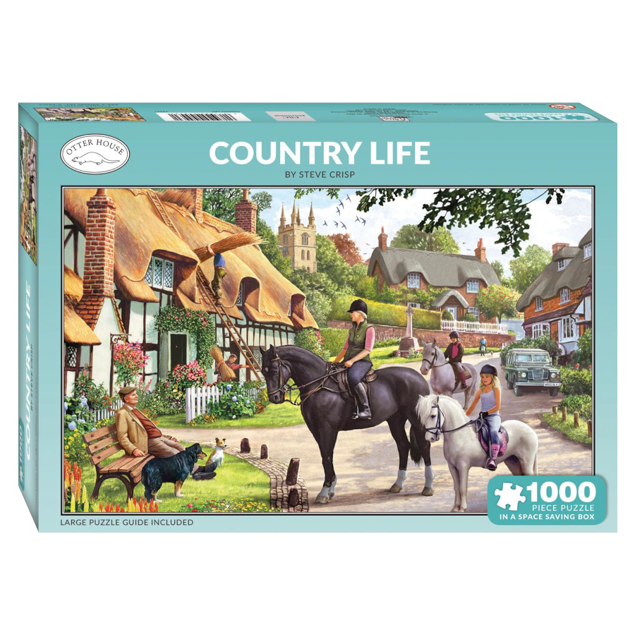 Jigsaw Puzzle Otter House Horse Motif Country Life 1000 pieces