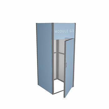 Vector Modul G3 - Garderob, B 105 x H 250 x D 105 cm