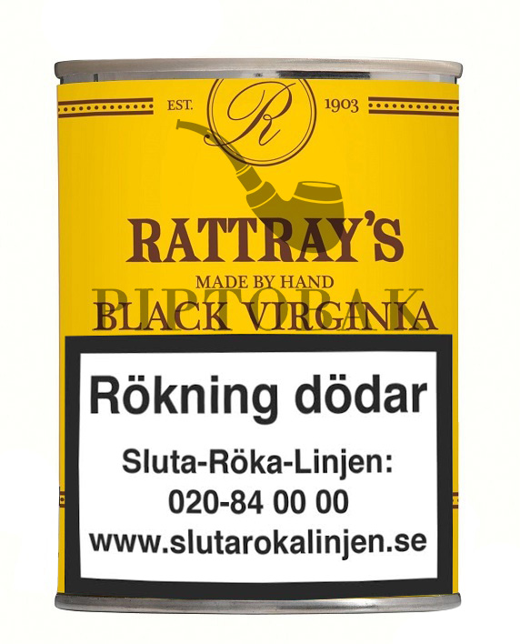 Rattrays Black Virginia 100g Piptobak