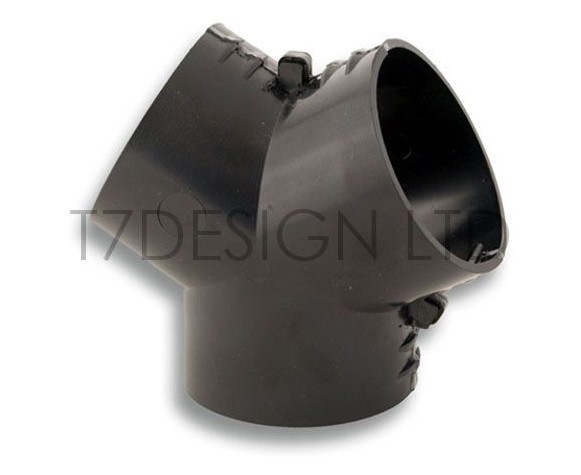 Y-förgrening för 63 mm (2,5″) luftslang