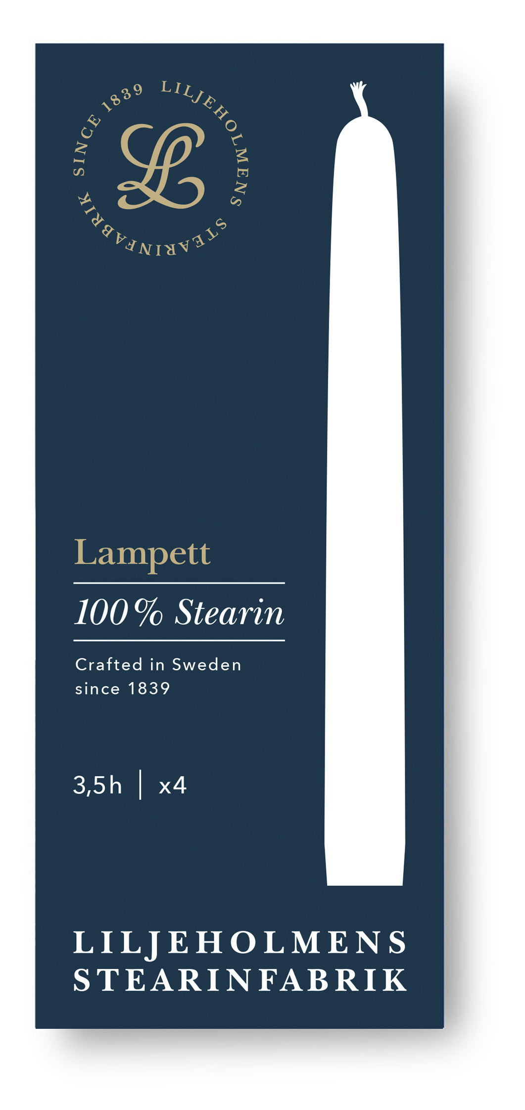 Lampettljus 4-p Vit - 2