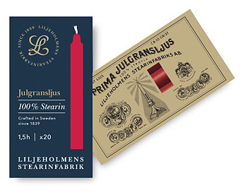 Julgransljus 20-p Röd