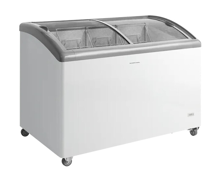 Glassbox IC352D, böjt lock, 330 liter
