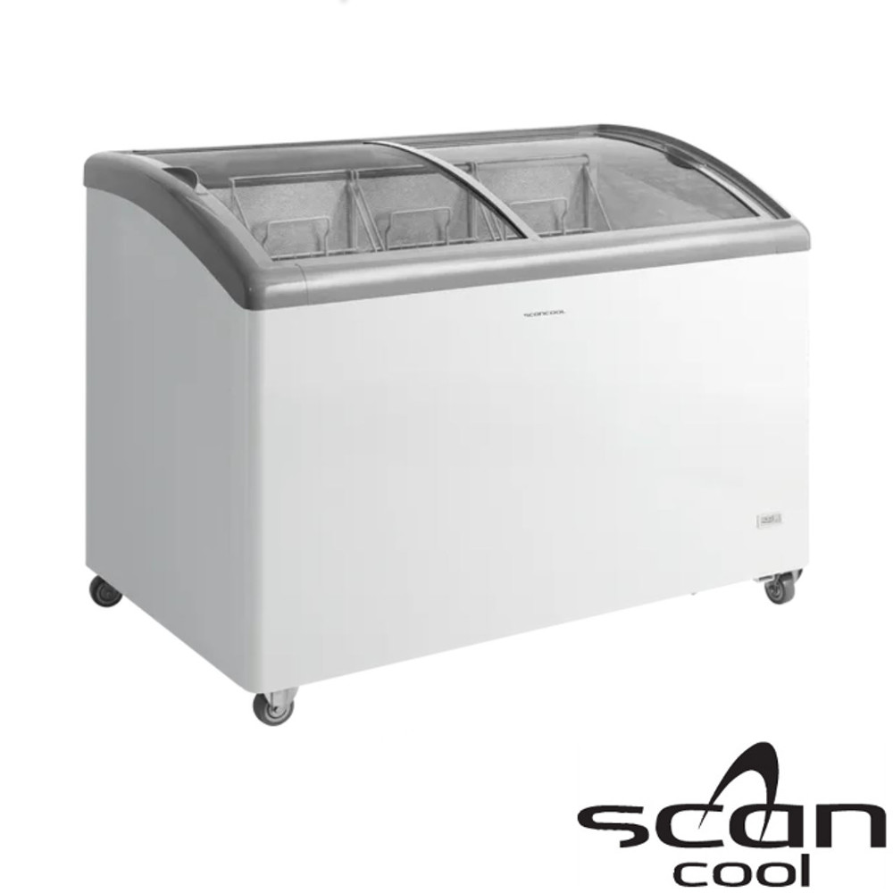 Glassbox IC352D, böjt lock, 330 liter