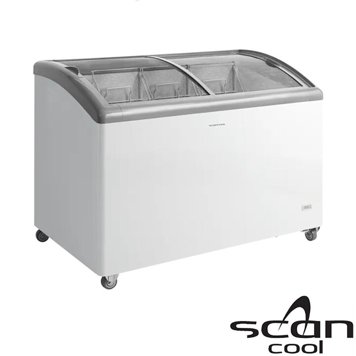 Glassbox IC352D, böjt lock, 330 liter