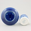 Christina Campbell (Pi 1968) Coffee Cup with Blue Decor 10 cm  [Sample Images]