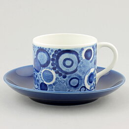 クリスティーナ・キャンベル  Piシリーズ  青色のコーヒーカップ  10cm  1968年  [サンプル画像]