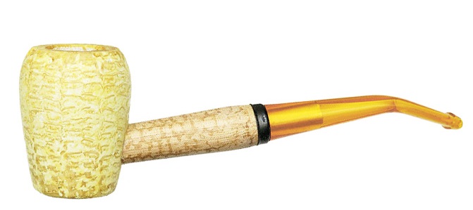 Missouri Meerschaum Corn Cob Halvböjd