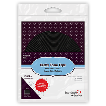 Scrapbook Adhesives 3L Crafty Foam Tape Roll 4m -Black