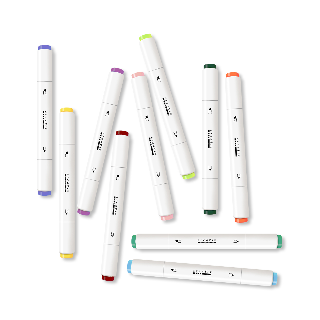 Ritpennor 2-i-1 stort set - 2