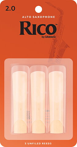 Rico RJA0320. Rör för Alt-sax. 3-pack hårdhet nr 2