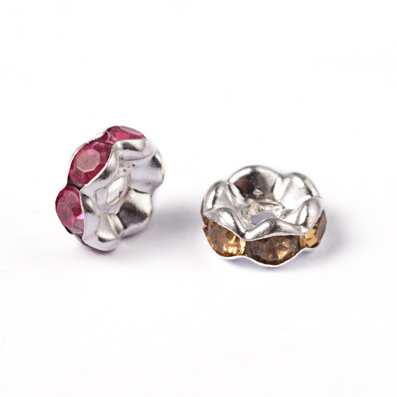 Strass rondell 7 mm  mixade färger - 3