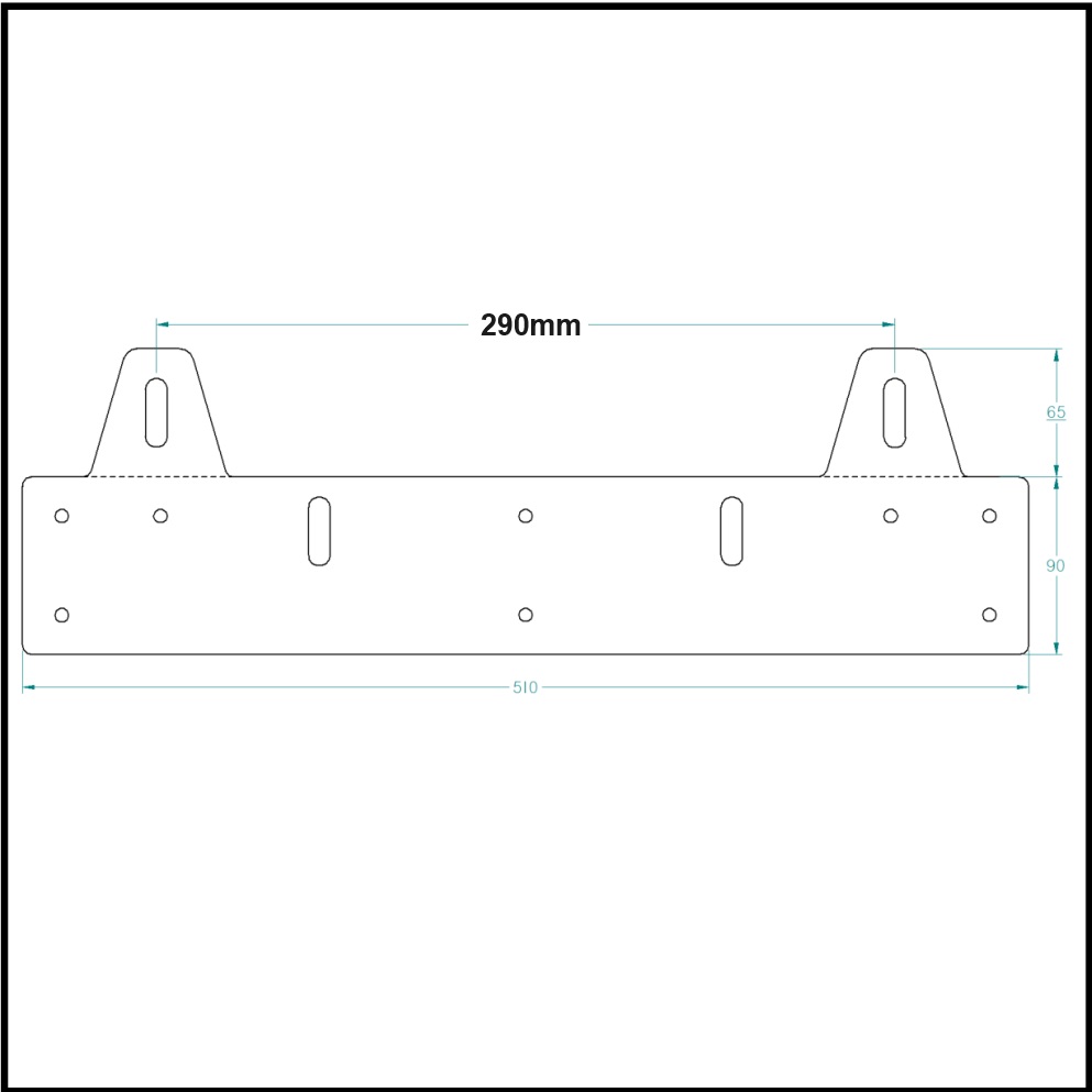 Brakett, 2 LED-ekstralys | 7 tommer - 2