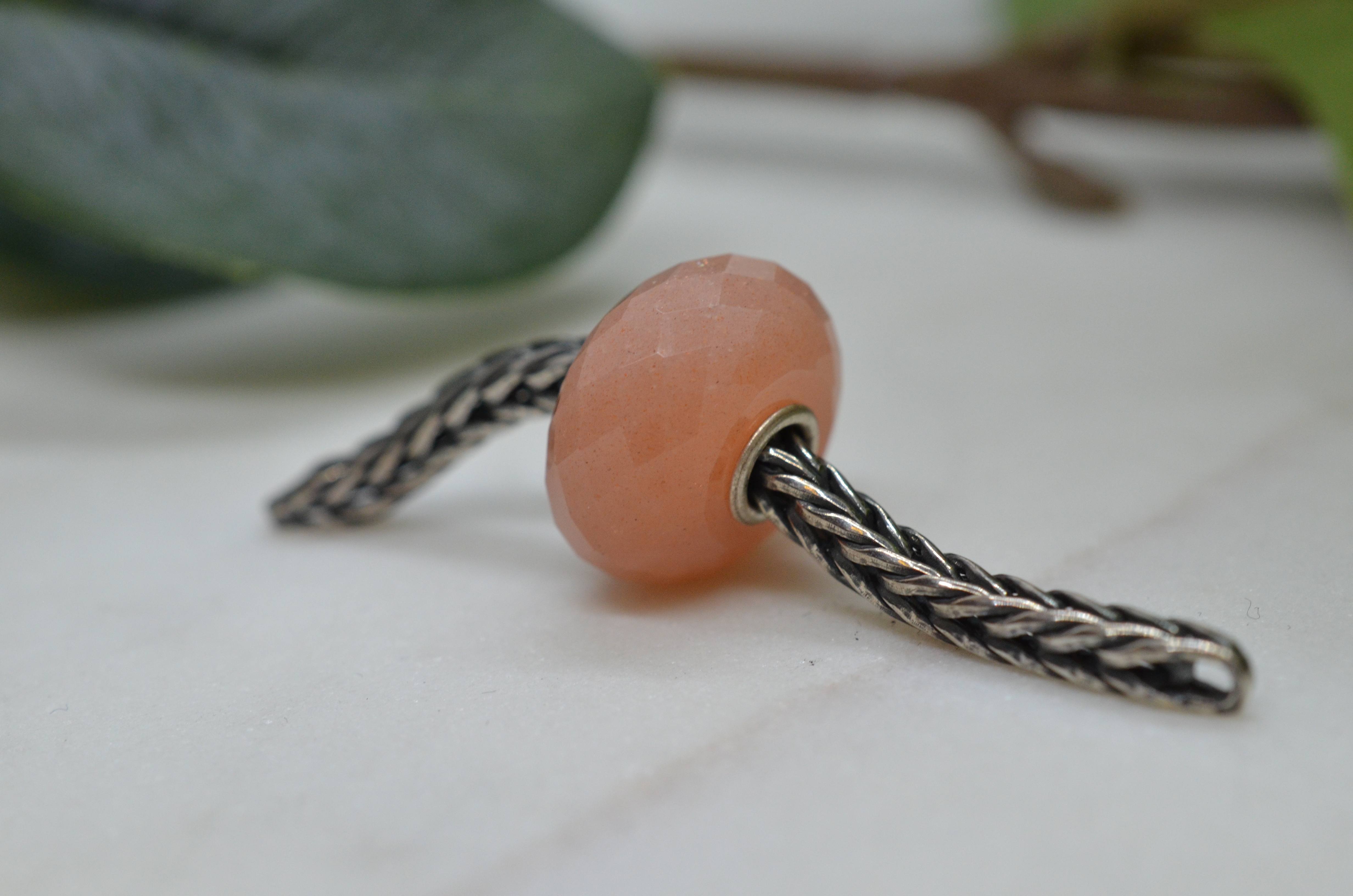 Trollbeads Feldspar Moonstone (apricot)