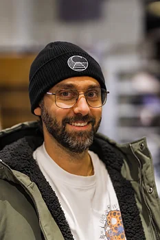 Boardwalk Big Logo Beanie Black