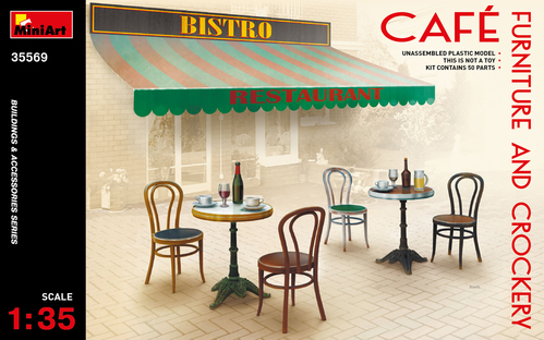 1/35 Cafe Furniture & Crockery