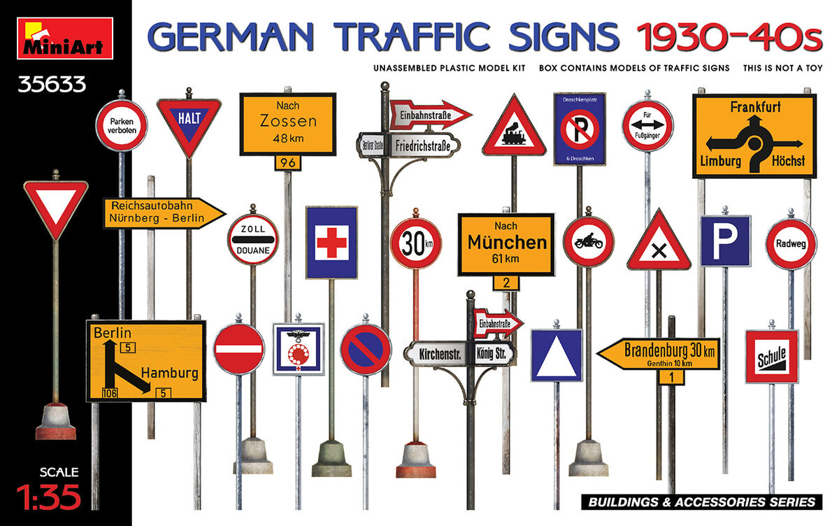 1/35 German Traffic Signs 1930-40?s
