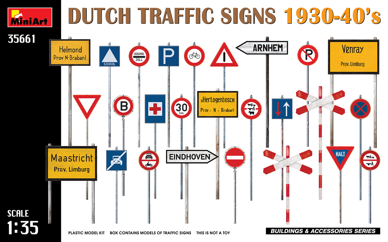 1/35 Dutch Traffic Signs 1930-40?s
