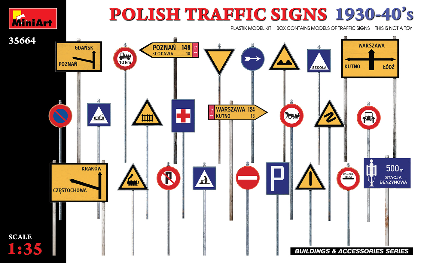 1/35 Polish Traffic Signs 1930-40?s